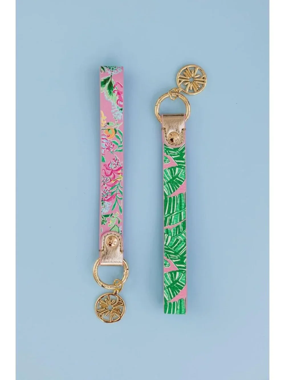 Durable Leatherette Wristlet Keychain - Cute Accessory with Metal Ring for Keys